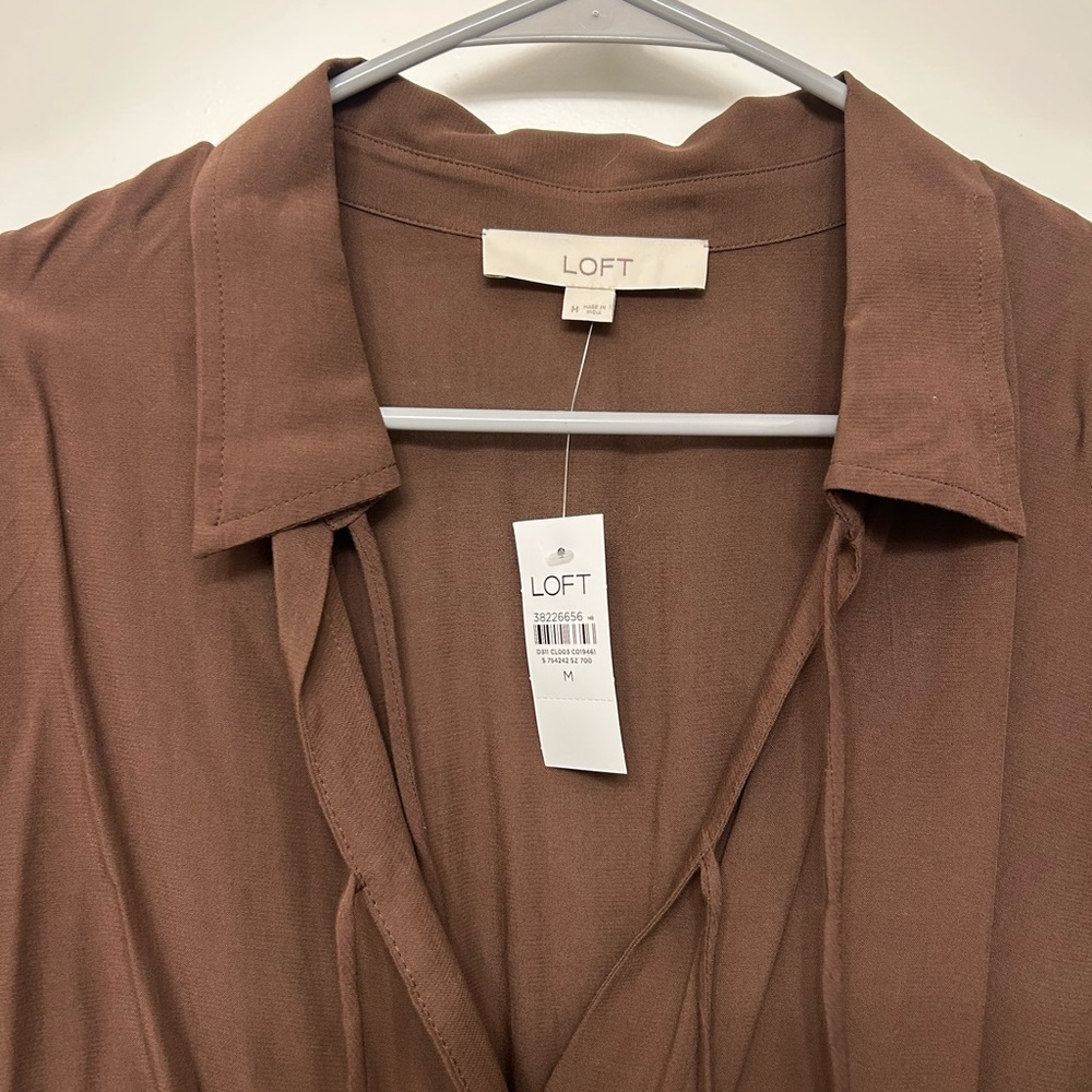 LOFT Chocolate Brown Top